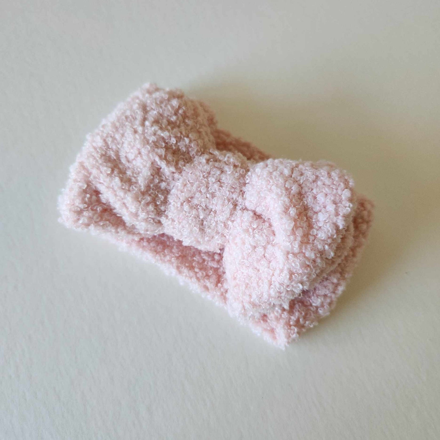 TEDDY TOPKNOT BOW - BLUSH