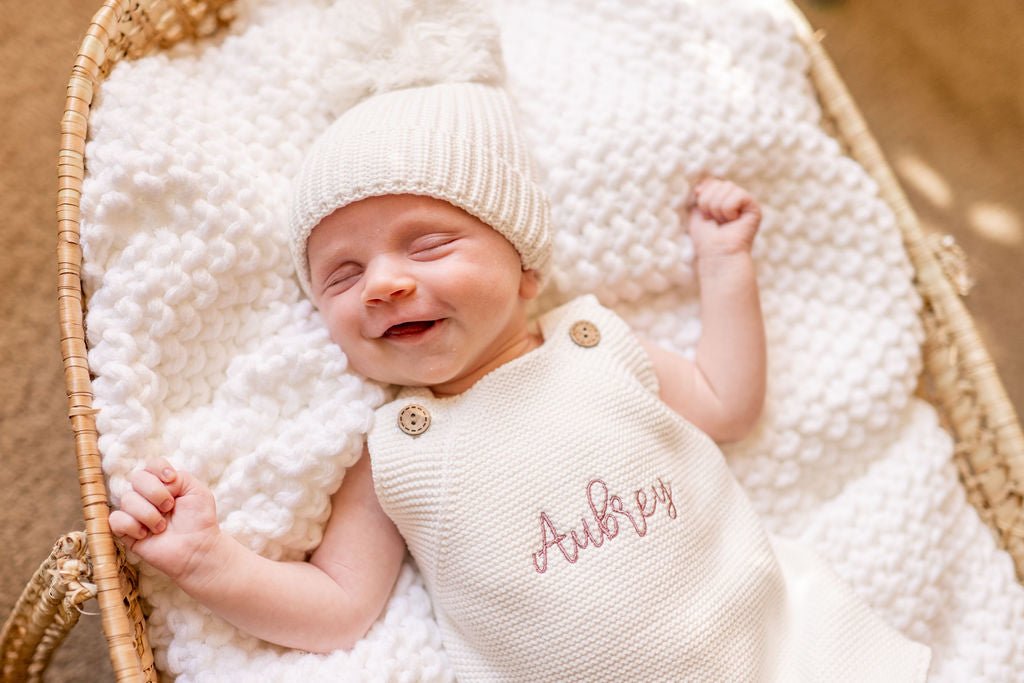 Personalized Beanie, Hand Embroidered Beanie, Custom Name Toboggan, Pom Pom Beanie, Personalized Gift
