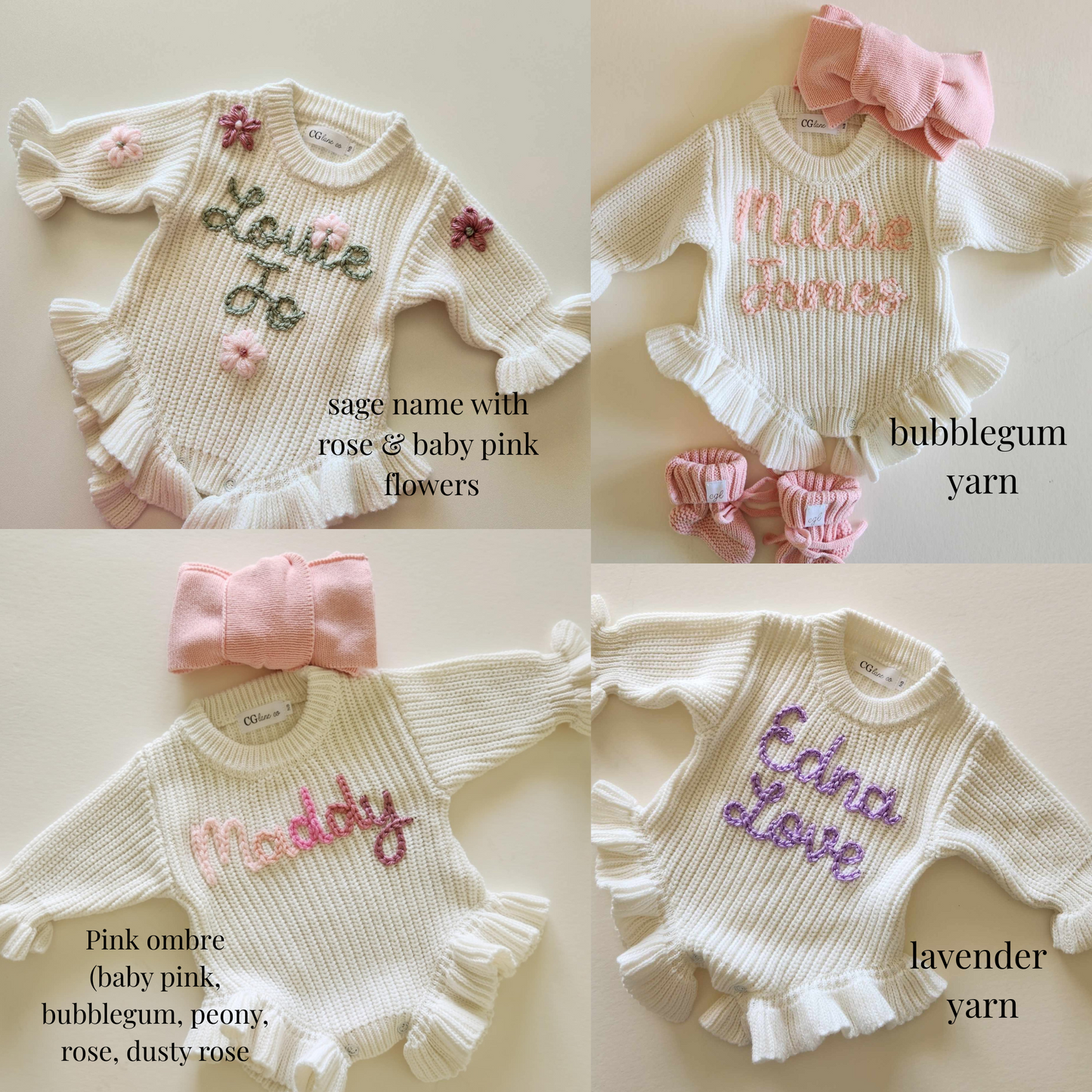 HAND EMBROIDERED RUFFLE ROMPER