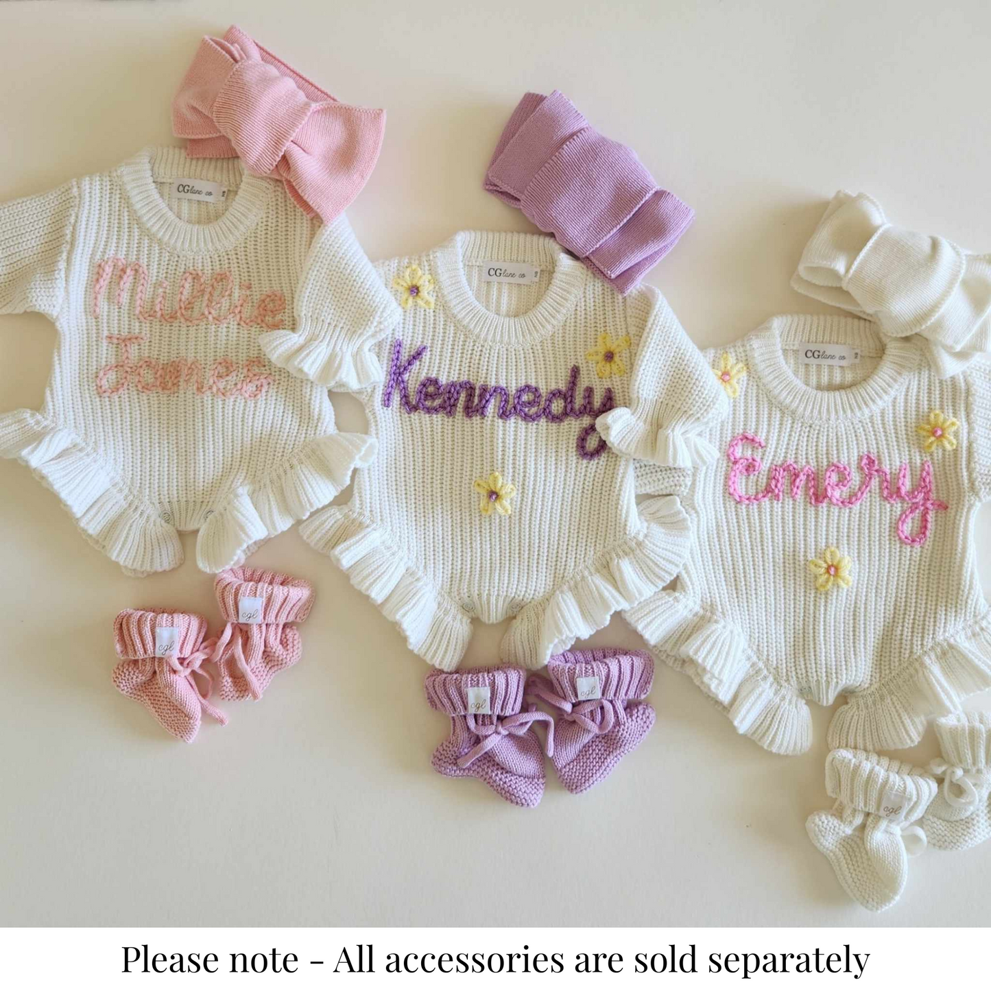 HAND EMBROIDERED RUFFLE ROMPER