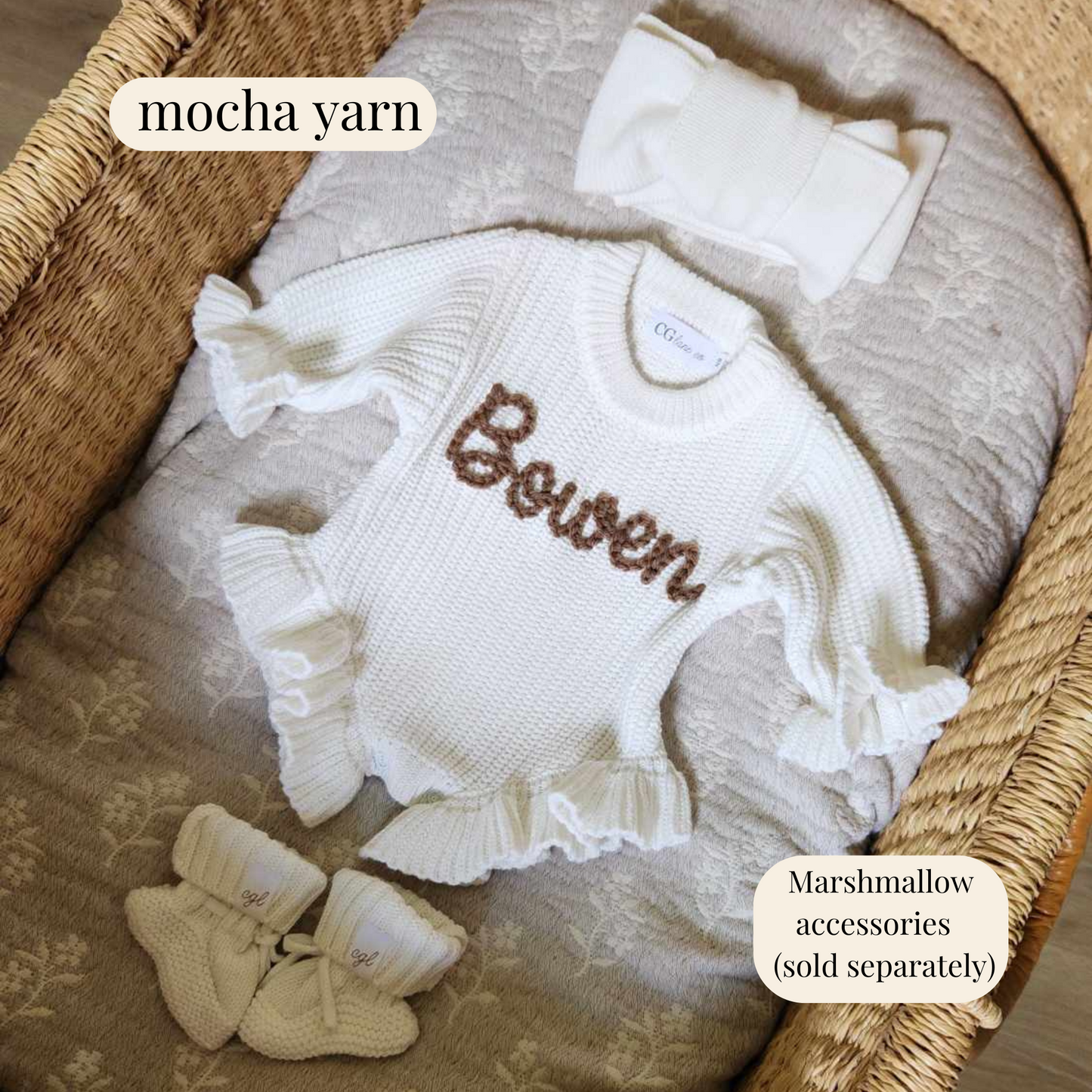 HAND EMBROIDERED RUFFLE ROMPER