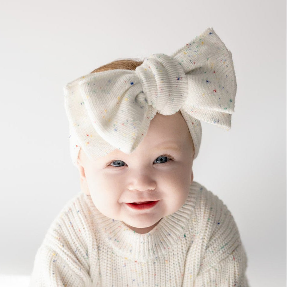 KNIT TOPKNOT HEADBAND - CUPCAKE