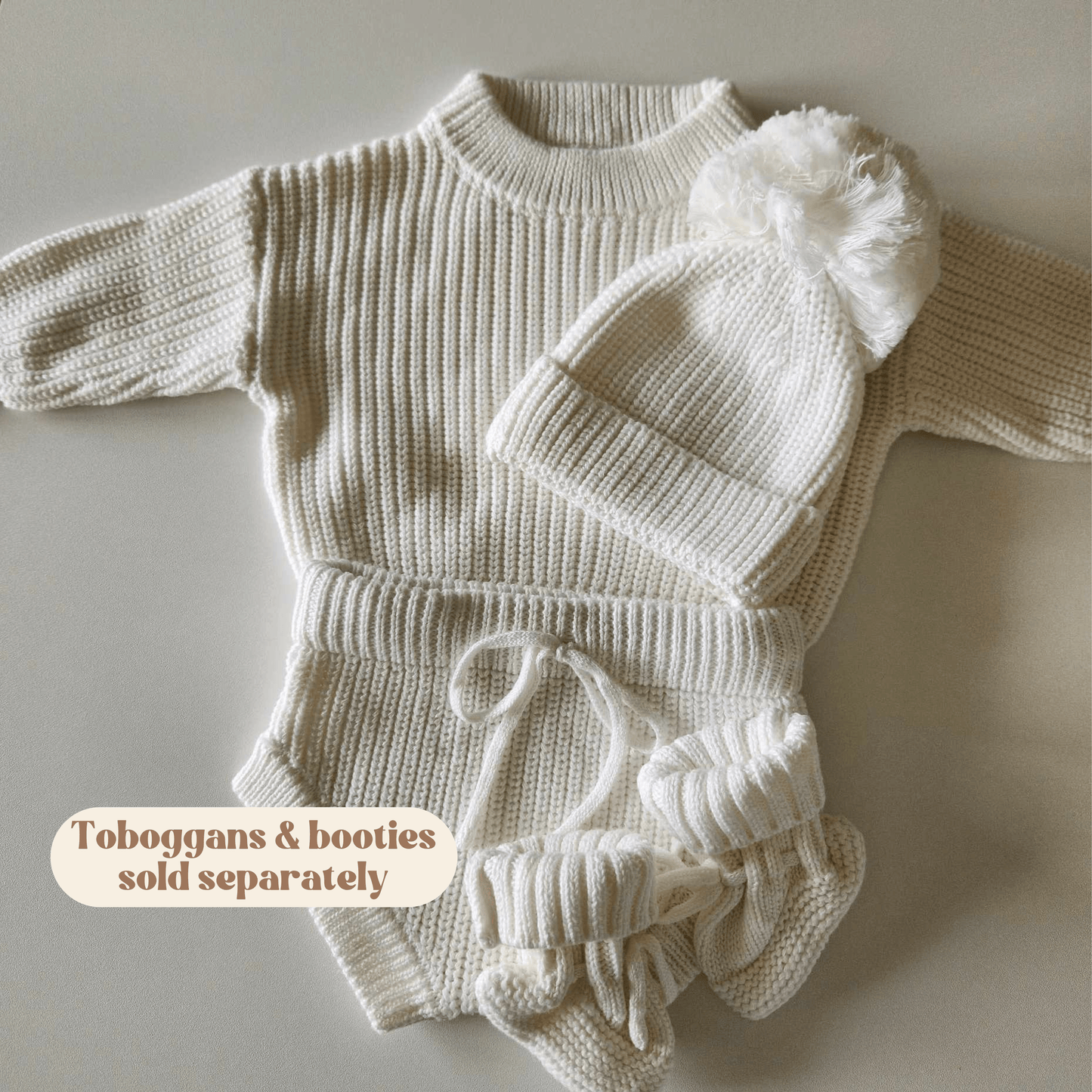Newborn Baby Sweater Set, Custom Name Baby Sweater & Shorts, Personalized Sweater, Hand Embroidered Birth Announcement Outfit- Marshmallow