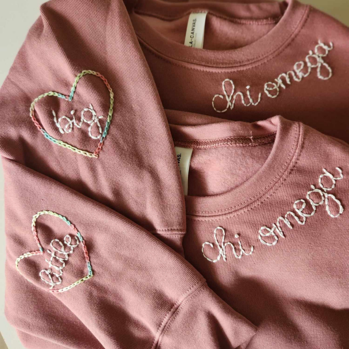 Adult Hand Embroidered Crewneck Sweatshirt, GiGi Sweatshirt, Nana Sweatshirt, Mama Sweatshirt, Custom Embroidered Sweatshirt