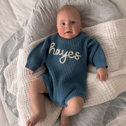 HAND EMBROIDERED ROMPER - STORM