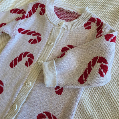 FULL LENGTH ROMPER - CANDY CANE