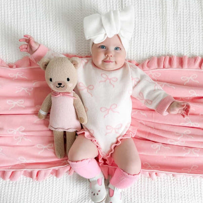 PINK BOWS ROMPER
