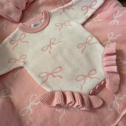 PINK BOWS ROMPER