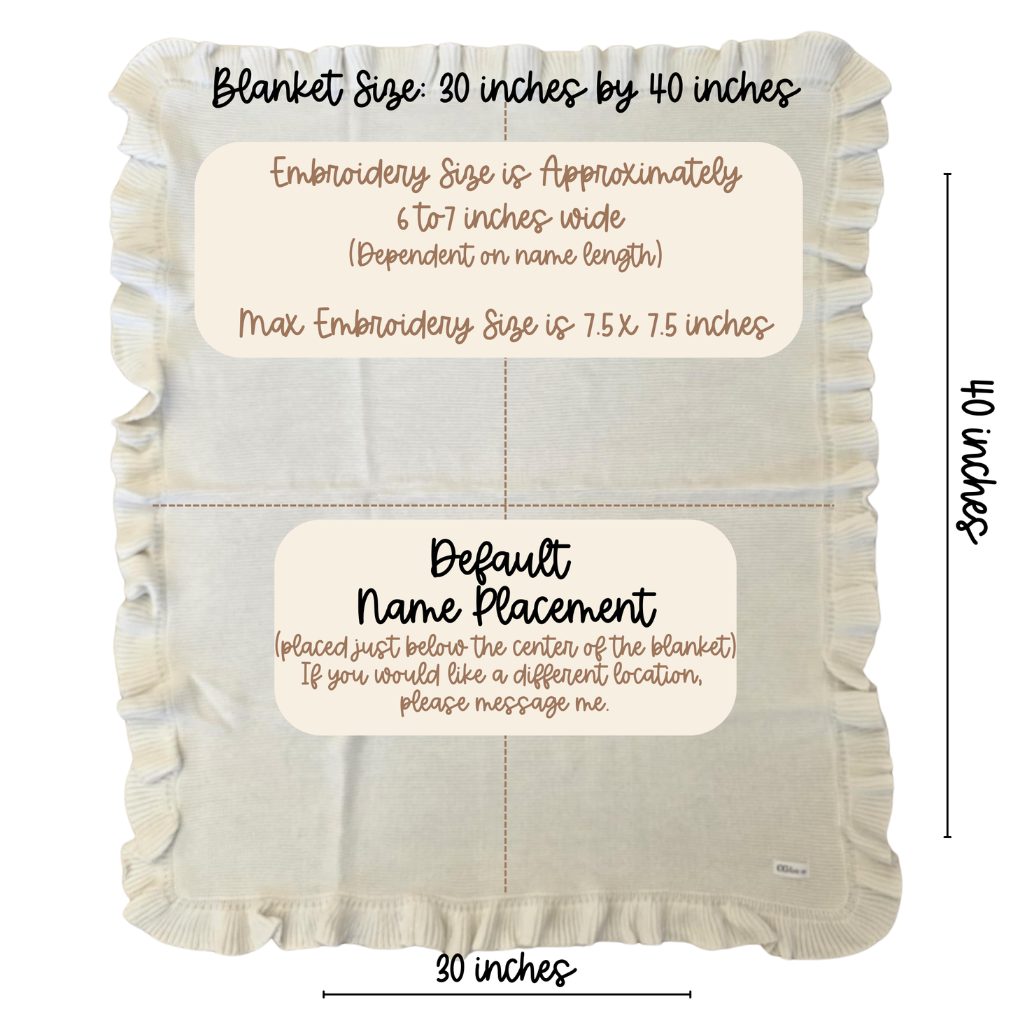 KNIT BABY BLANKET - BISCOTTI