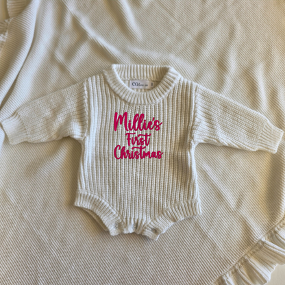 PERSONALIZED CHRISTMAS ROMPER