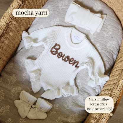 HAND EMBROIDERED RUFFLE ROMPER