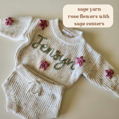 SWEATER & SHORTS SET - CUPCAKE 6-12 mos
