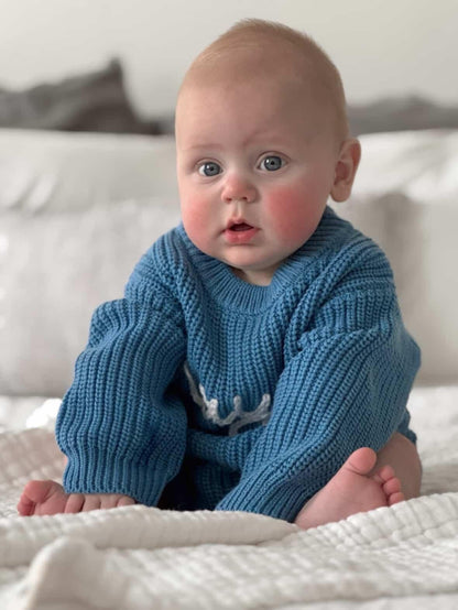 HAND EMBROIDERED ROMPER - STORM