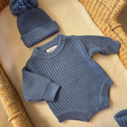 HAND EMBROIDERED ROMPER - STORM